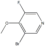 3-溴-5-氟-4-甲氧基吡啶 结构式