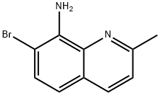 7-溴-2-甲基喹啉-8-胺 结构式