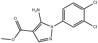 methyl 5-amino-1-(3,4-dichlorophenyl)-1H-pyrazole-4-carboxylate 结构式