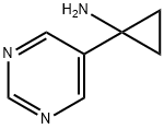 1-(PYRIMIDIN-5-YL)CYCLOPROPAN-1-AMINE 结构式