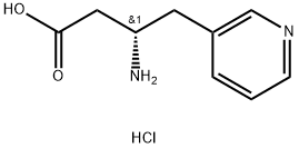 S-3-氨基-4-(3-吡啶基)丁酸盐酸盐 结构式