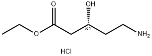 (R)-5-氨基-3-羟基戊酸酯盐酸盐 结构式