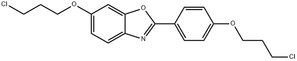 6-(3-氯丙氧基)-2-(4-(3-氯丙氧基)苯基)苯并恶唑 结构式