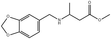 methyl 3-{[(2H-1,3-benzodioxol-5-yl)methyl]amino}butanoate 结构式