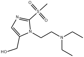 {1-[2-(diethylamino)ethyl]-2-methanesulfonyl-1H-imidazol-5-yl}methanol 结构式