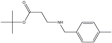 tert-butyl 3-{[(4-methylphenyl)methyl]amino}propanoate 结构式