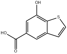 7-hydroxybenzothiophene-5-carboxylic acid 结构式