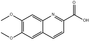 6,7-Dimethoxy-quinoline-2-carboxylic acid 结构式