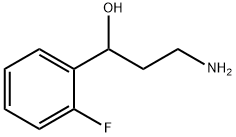 3-氨基-1-(2-氟苯基)丙-1-醇 结构式