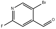 5-Bromo-2-fluoropyridine-4-carbaldehyde 结构式