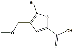 5-Bromo-4-methoxymethyl-thiophene-2-carboxylic acid 结构式