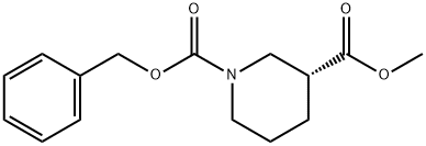 (R)-METHYL 1-CBZ-PIPERIDINE-3-CARBOXYLATE 结构式