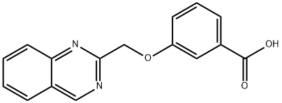 3-(2-quinazolinylmethoxy)benzoic acid 结构式