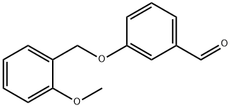 3-[(2-甲氧基苄基)氧基]苯甲醛 结构式