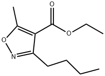 3-Butyl-5-methyl-isoxazole-4-carboxylic acid ethyl ester 结构式