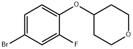 4-(4-bromo-2-fluorophenoxy)tetrahydro-2H-pyran 结构式