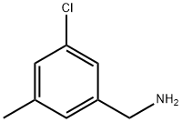 (3-氯-5-甲基苯基)甲胺 结构式