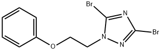 3,5-dibromo-1-(2-phenoxyethyl)-1H-1,2,4-triazole 结构式