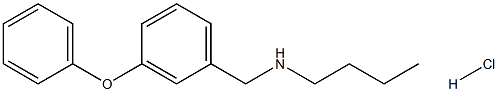 butyl[(3-phenoxyphenyl)methyl]amine hydrochloride 结构式