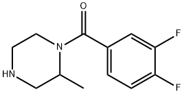 1-(3,4-difluorobenzoyl)-2-methylpiperazine 结构式