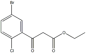 ethyl 3-(5-bromo-2-chlorophenyl)-3-oxopropanoate 结构式