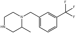 2-methyl-1-{[3-(trifluoromethyl)phenyl]methyl}piperazine 结构式