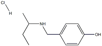 4-{[(butan-2-yl)amino]methyl}phenol hydrochloride 结构式
