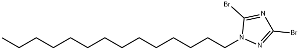 3,5-dibromo-1-tetradecyl-1H-1,2,4-triazole 结构式