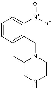 2-methyl-1-[(2-nitrophenyl)methyl]piperazine 结构式