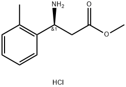 (S)-Methyl 3-amino-3-(o-tolyl)propanoate HCl 结构式