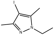 1-乙基-4-碘-3,5-二甲基-1H-吡唑 结构式