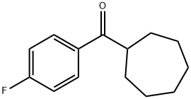 CYCLOHEPTYL(4-FLUOROPHENYL)METHANONE 结构式