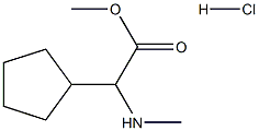 2-环戊基-2-(甲基氨基)乙酸甲酯 结构式