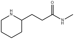 N-甲基-3-(哌啶-2-基)丙酰胺 结构式
