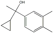 1-cyclopropyl-1-(3,4-dimethylphenyl)ethanol 结构式