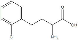 2-氨基-4-(2-氯苯基)丁酸 结构式