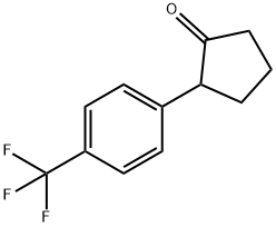 2-[4-(三氟甲基)苯基]环戊烷-1-酮 结构式