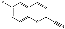 (4-溴-2-甲酰基苯氧基)乙腈 结构式