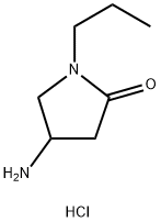 4-amino-1-propyl-2-pyrrolidinone hydrochloride 结构式