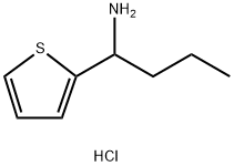 1-(噻吩-2-基)丁烷-1-胺盐酸 结构式