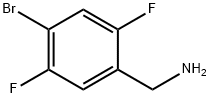 (4-溴-2,5-二氟苯基)甲胺 结构式