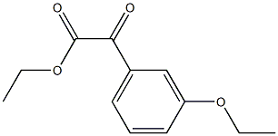 2-(3-乙氧基苯基)-2-氧代乙酸乙酯 结构式