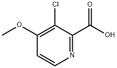 3-氯-4-甲氧基-2-吡啶羧酸 结构式