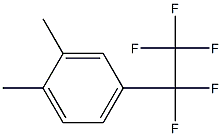 1,2-dimethyl-4-(1,1,2,2,2-pentafluoroethyl)benzene 结构式
