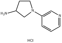 1-(pyridin-3-yl)pyrrolidin-3-amine dihydrochloride 结构式