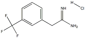 2-[3-(三氟甲基)苯基]乙脒盐酸 结构式