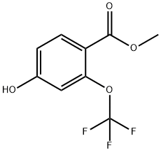 4-羟基-2-(三氟甲氧基)苯甲酸甲酯 结构式