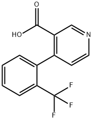 4-(2-(trifluoromethyl)phenyl)nicotinic acid 结构式