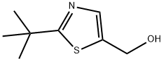 (2-叔-丁基-1,3-噻唑-5-基)甲醇 结构式