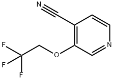 3-(2,2,2-trifluoroethoxy)isonicotinonitrile 结构式